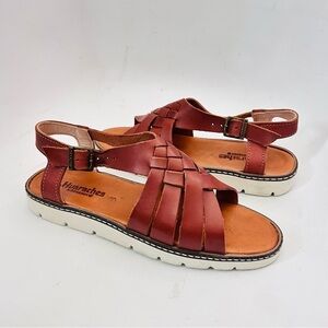 HUARACHES BY BEARPAW Leah Braided Leather Open Toe Sandal Size 9 NWOB